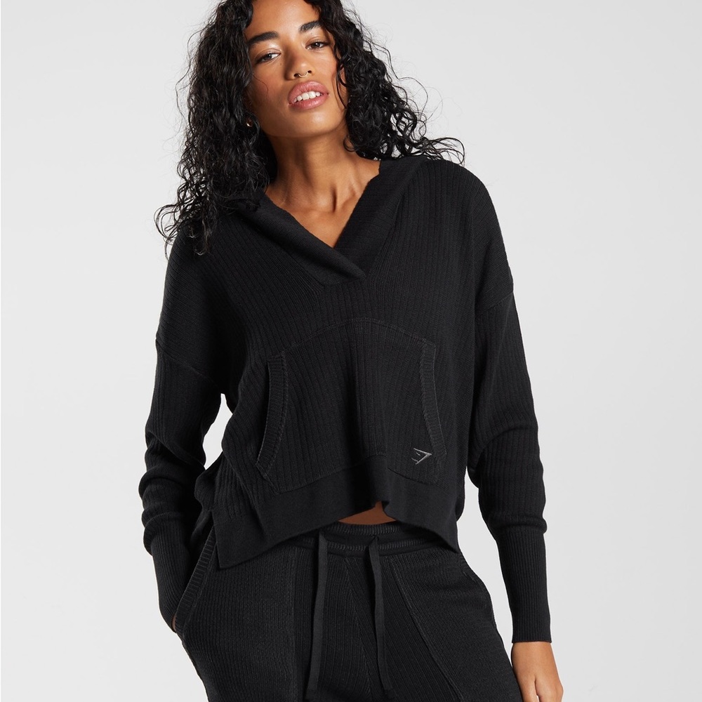 gymshark PAUSE KNITWEAR HOODIE